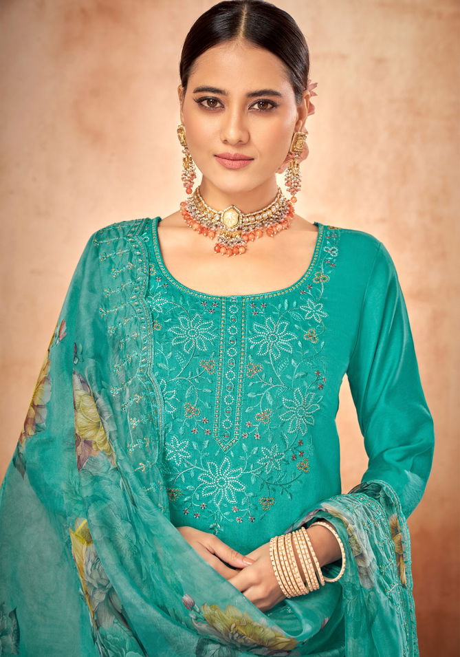 Maharani Ed 3 By Alok Suit Pure Viscose Embroidery Dress Material Wholesale Price In Surat